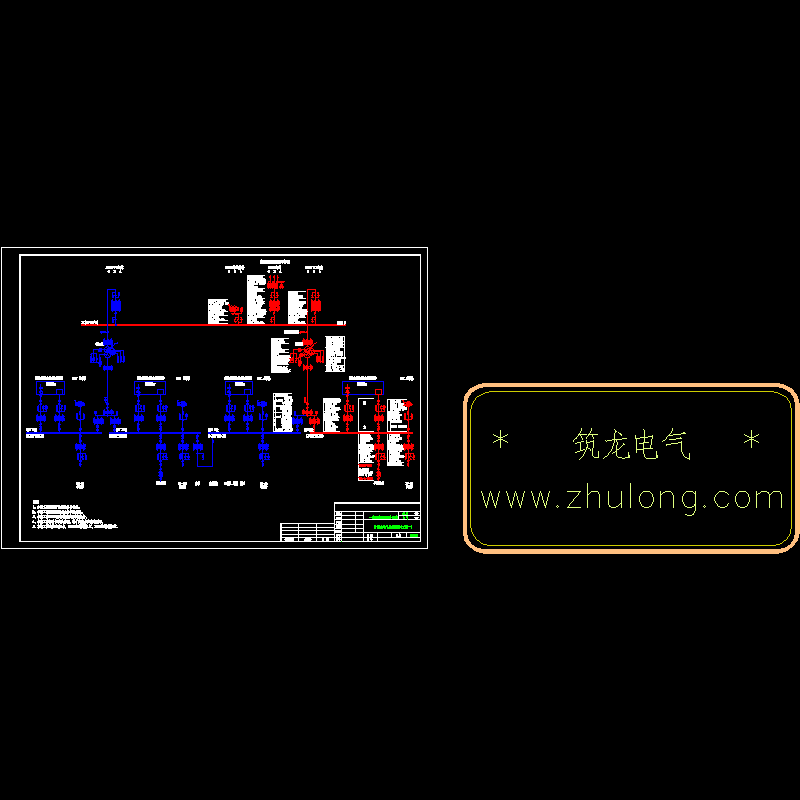 风电场220kV升压站电气主接线CAD图纸(一次系统)(dwg)