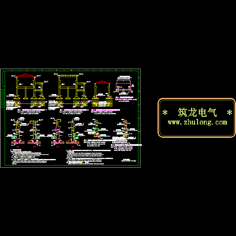 一份防雷接地节点CAD详图纸(dwg)