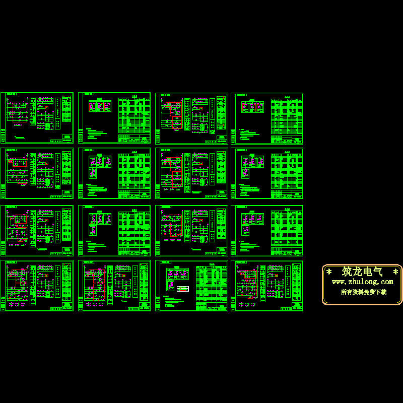 GGD二次接线CAD图纸(dwg)