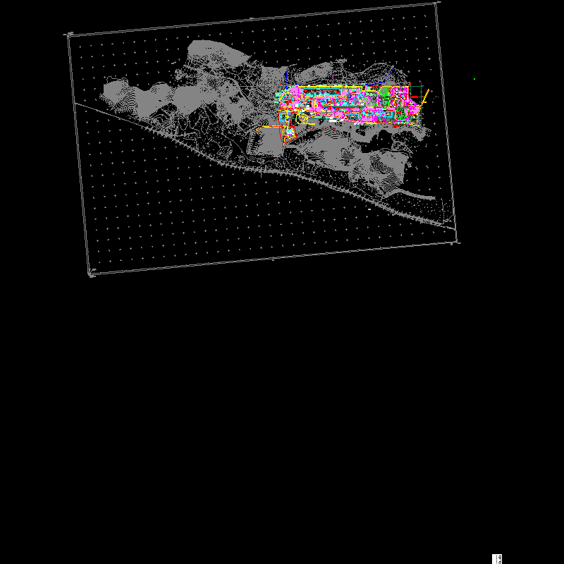 厂区电气管线平面CAD图纸(dwg)