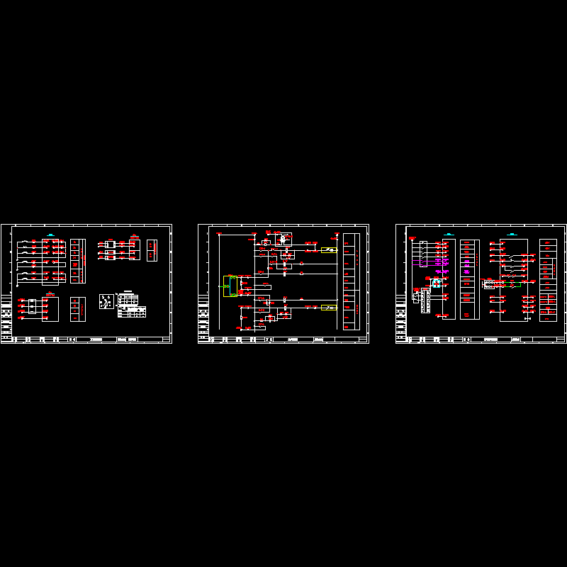 10KV保护装置CAD图纸(dwg)