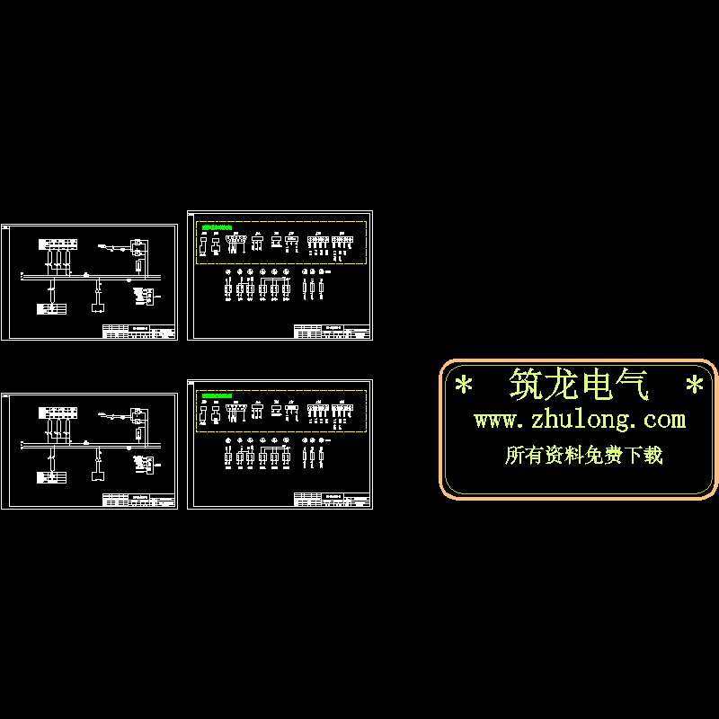 智能壁挂电源系统电气原理CAD图纸(dwg)