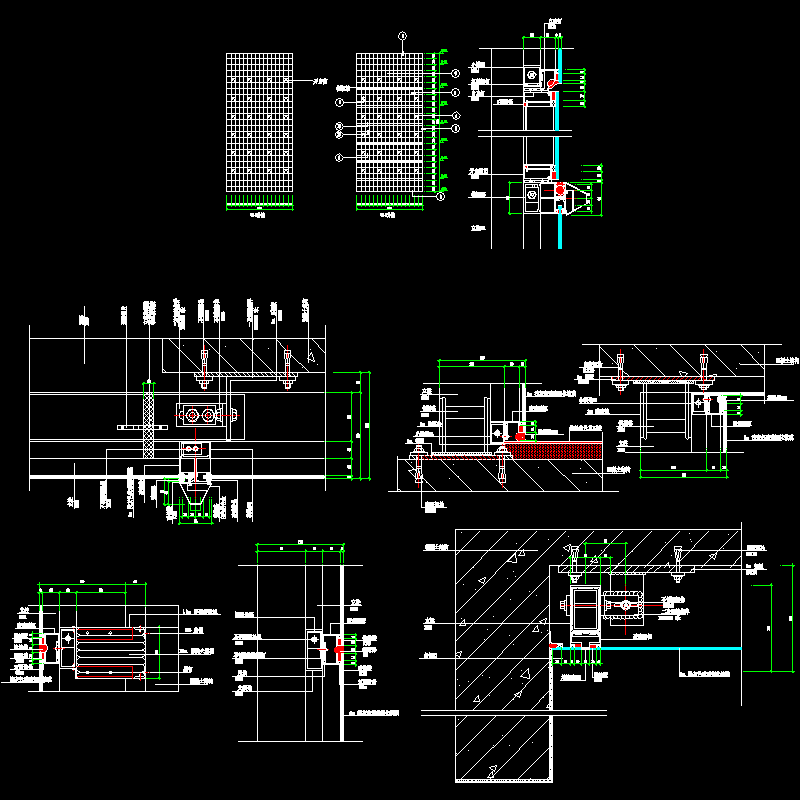 005-玻璃幕墙及铝合金型材节点图2.dwg