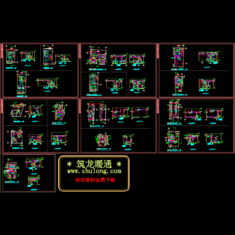 酒店大厦机房大样CAD图纸(dwg)