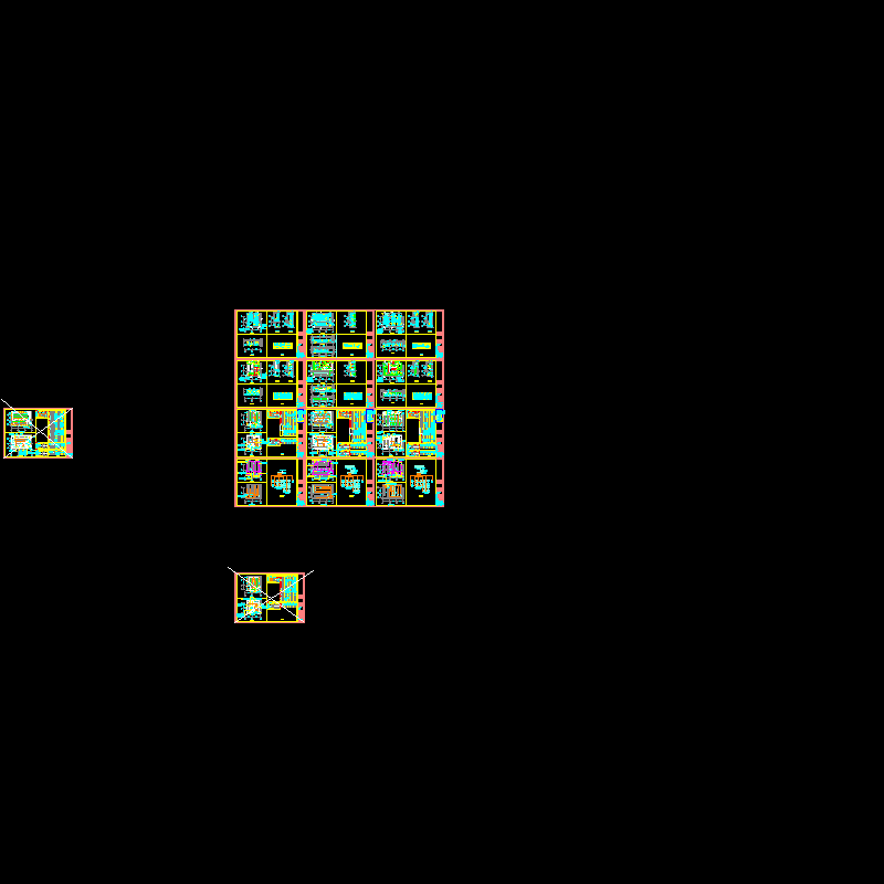 一份绿地变电所CAD详图纸(工业建筑)(dwg)