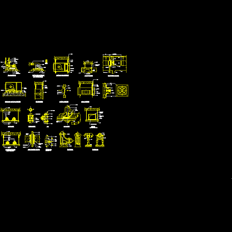 空调安装大样CAD图纸(dwg)