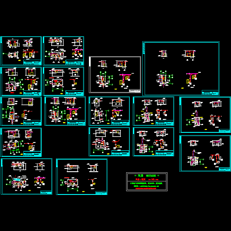 空调机房施工大样CAD图纸(dwg)