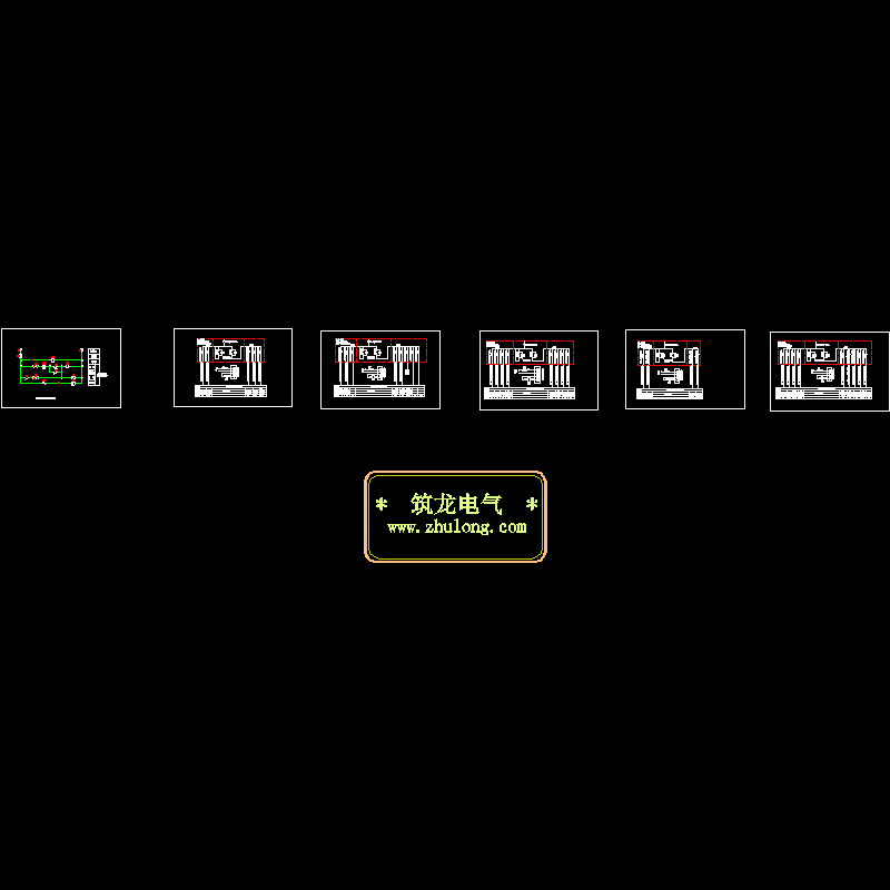 路灯时控箱控制原理CAD图纸(dwg)