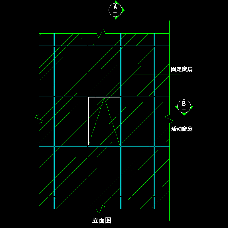 立面图玻璃幕墙 - 1