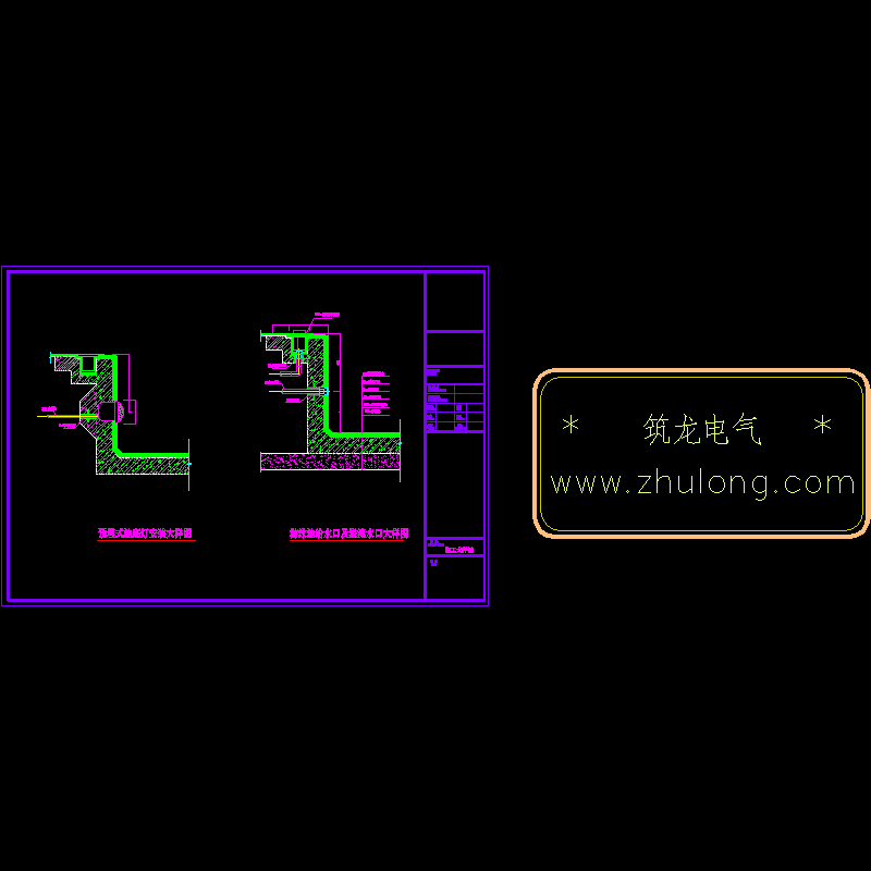 游泳池照明CAD施工图纸(dwg)