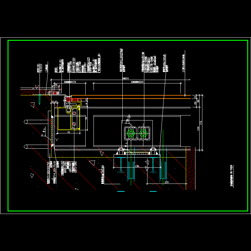 明框玻璃幕墙节点构造CAD详图纸（四）(dwg)