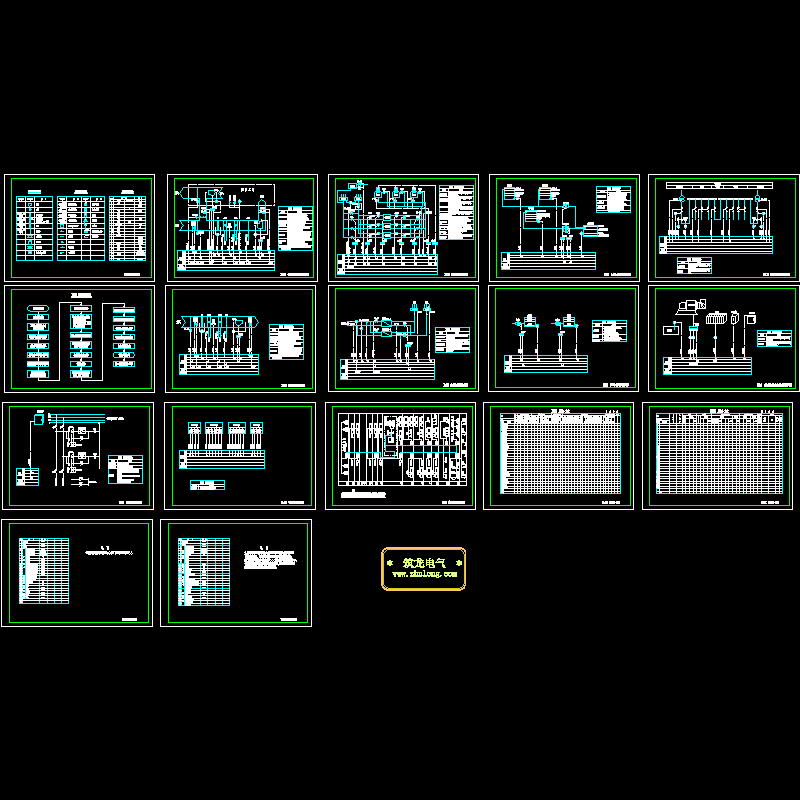 BAS系统全套控制原理CAD图纸(dwg)