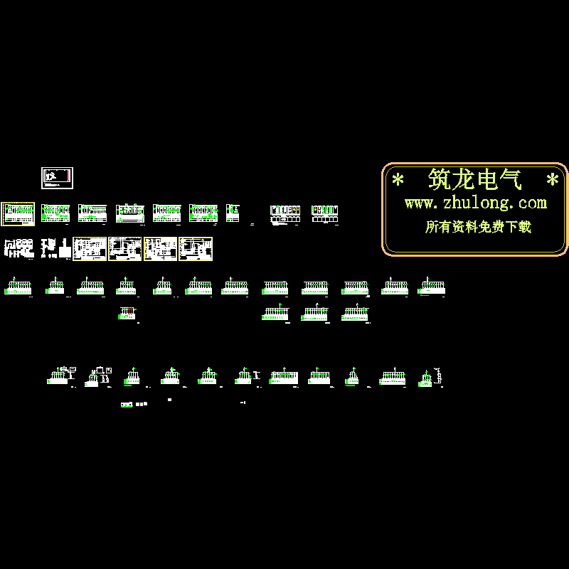 一份污水厂全套电气原理CAD图纸(dwg)