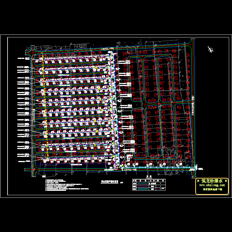 雨污水管渠平面图.dwg