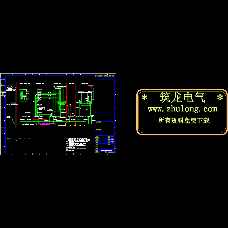 自备热电站接地系统CAD图纸(dwg)