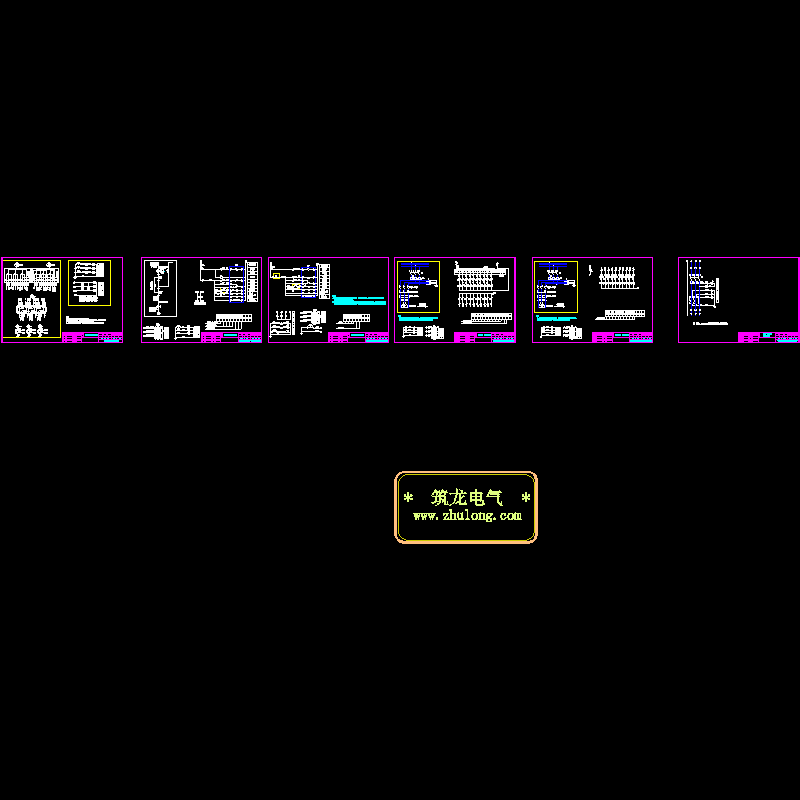 GCK开关柜电气控制原理CAD图纸(dwg)