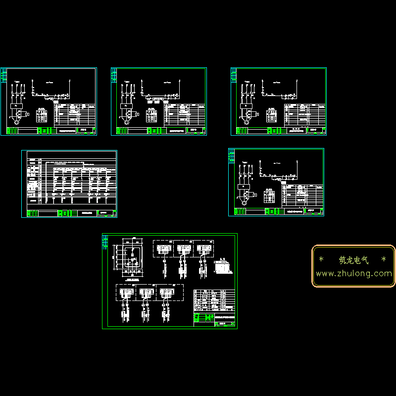 石料厂配电系统CAD图纸(dwg)