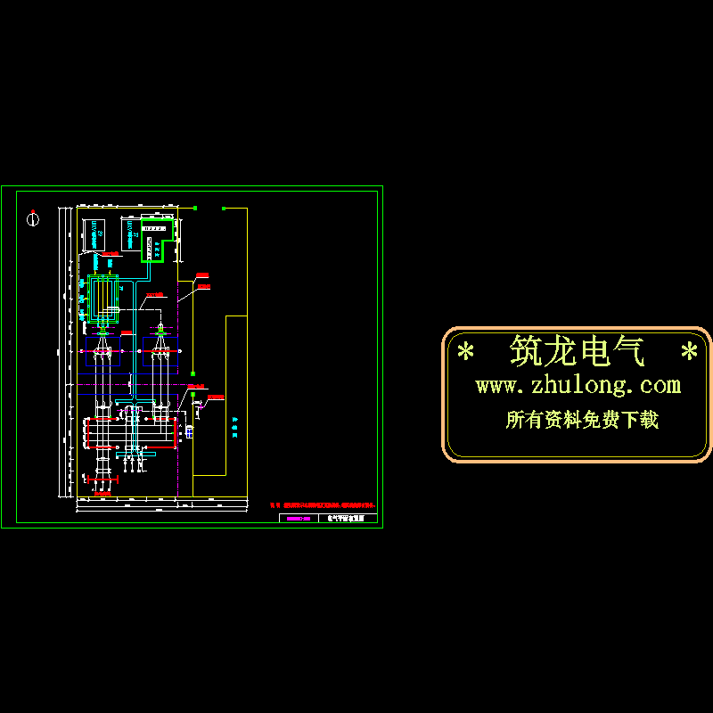 35KV变电站电气平面布置CAD图纸(dwg)