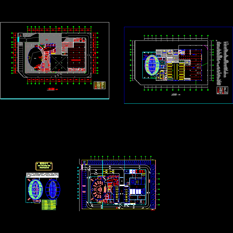 一份汽车展厅(4S店)照明CAD图纸(天窗)(dwg)