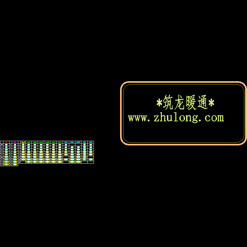 风机盘管外形CAD大样图(dwg)