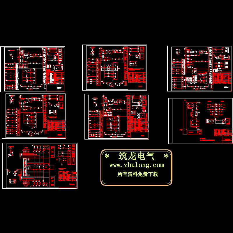 一份变电站二次原理CAD图纸(dwg)