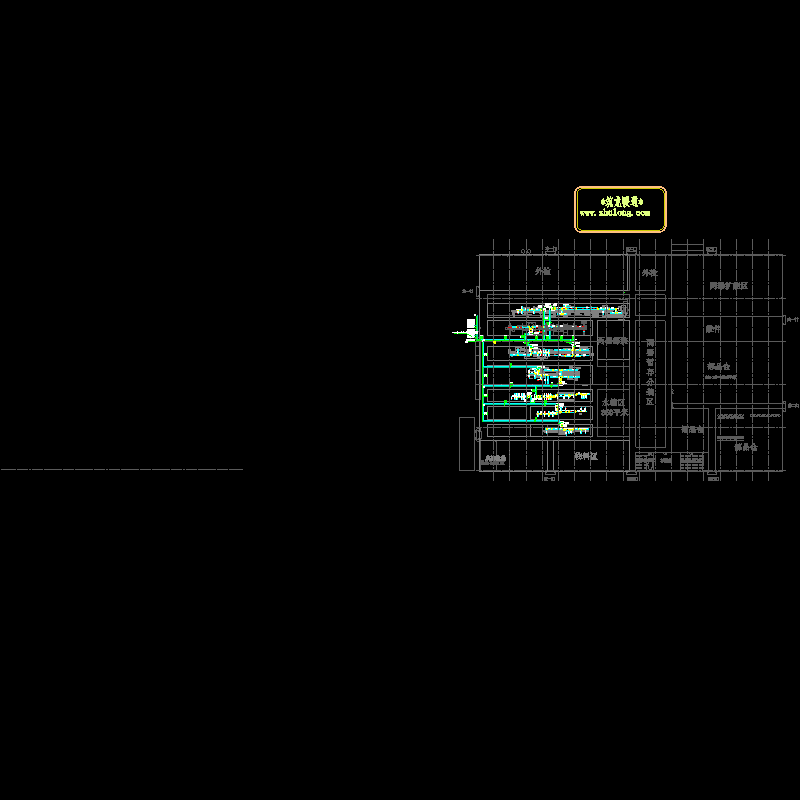3#厂房总装区工位空调布置CAD图纸(dwg)