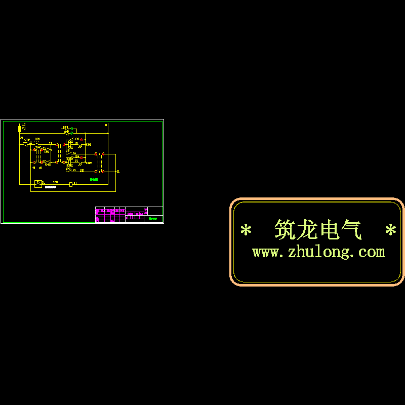 [CAD图]排污泵控制原理(dwg)