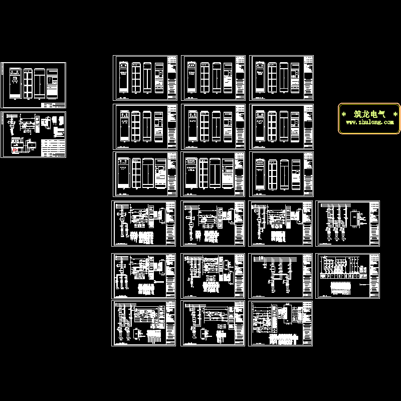 变频器控制原理CAD图纸汇总(dwg)