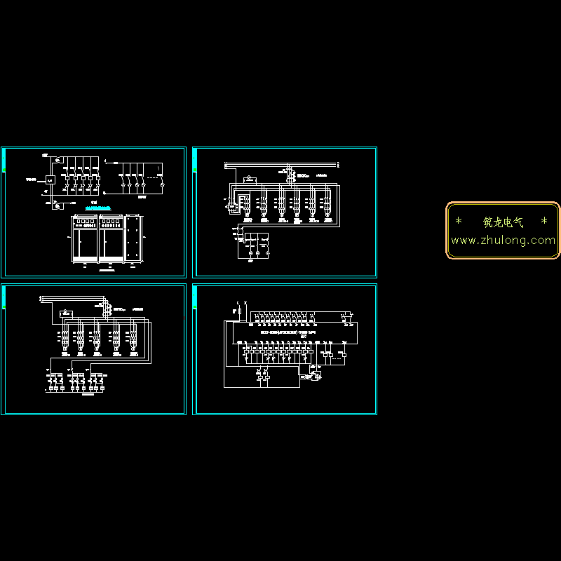 音乐喷泉控制原理CAD图纸(dwg)