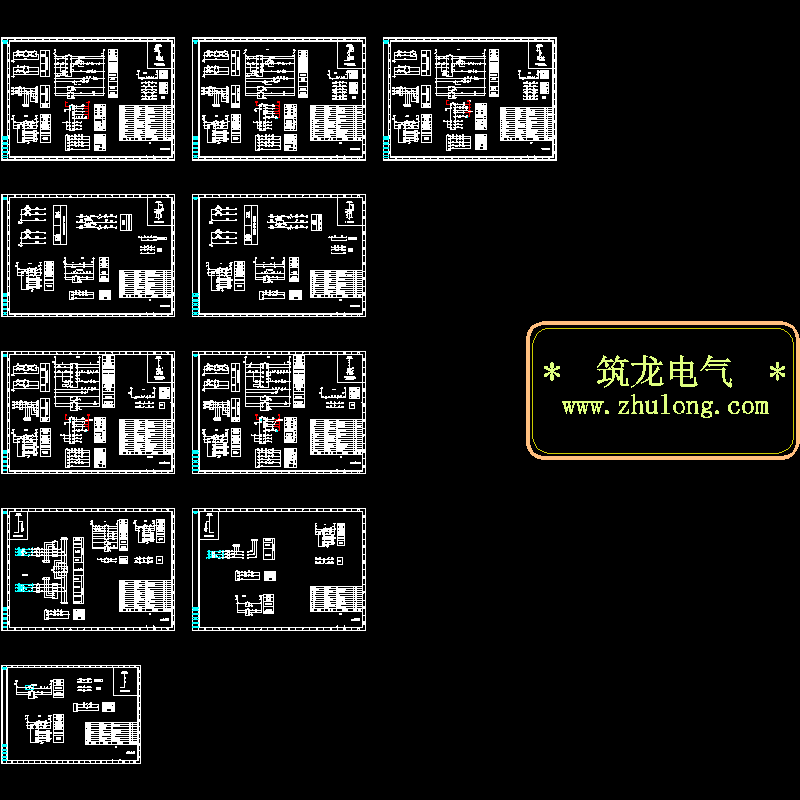 KYN28型开关柜电气CAD图纸(dwg)