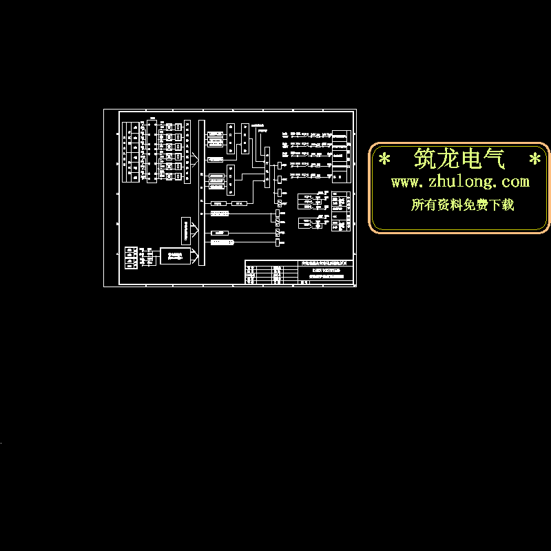 差动保护装置原理CAD图纸(dwg)