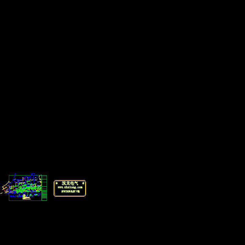 厨房设备配电CAD图纸(dwg)