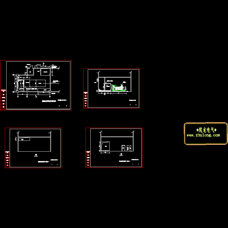 一份酒店发电机房平面布置CAD图纸(dwg)