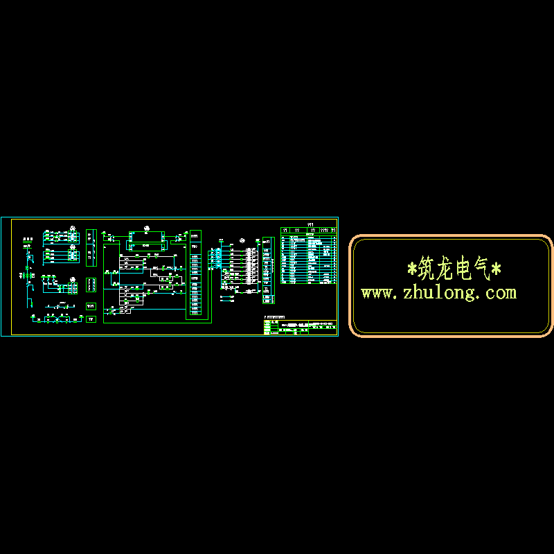 一份10kV配电柜电气原理CAD图纸(dwg)