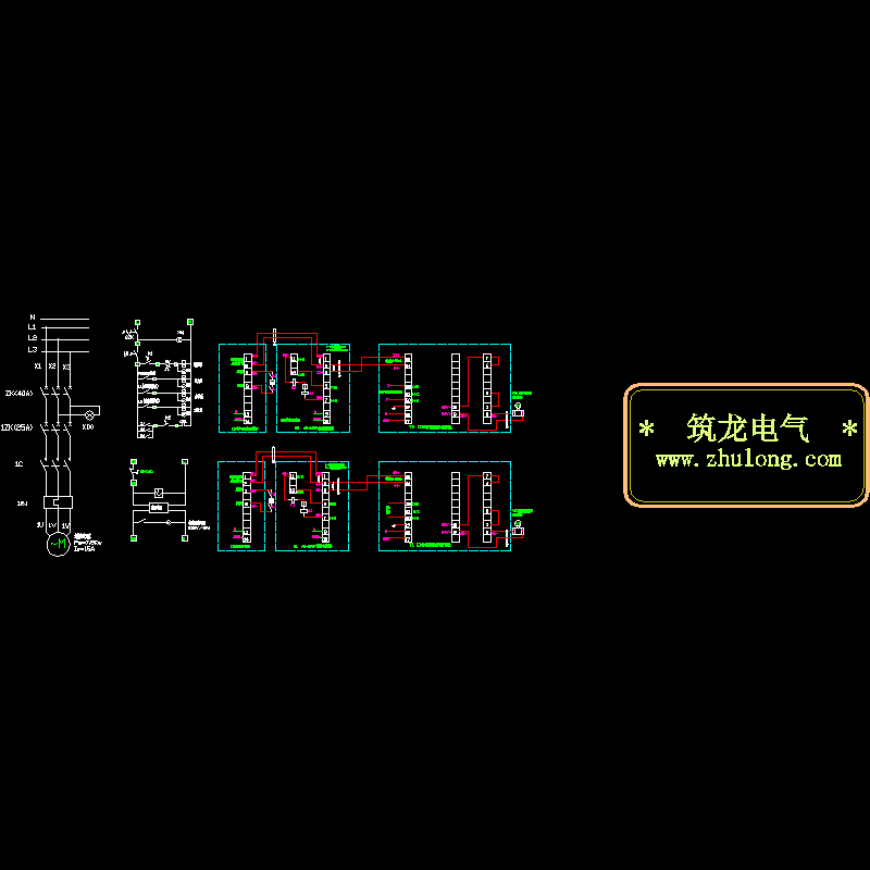 除氧器电气控制原理CAD图纸(dwg)