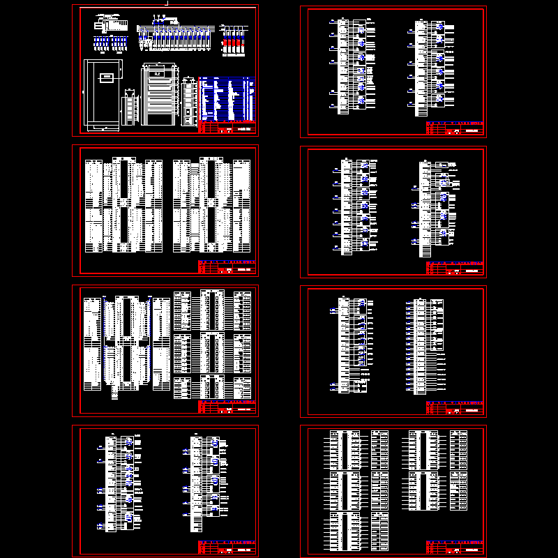 PLC柜布置CAD图纸(dwg)