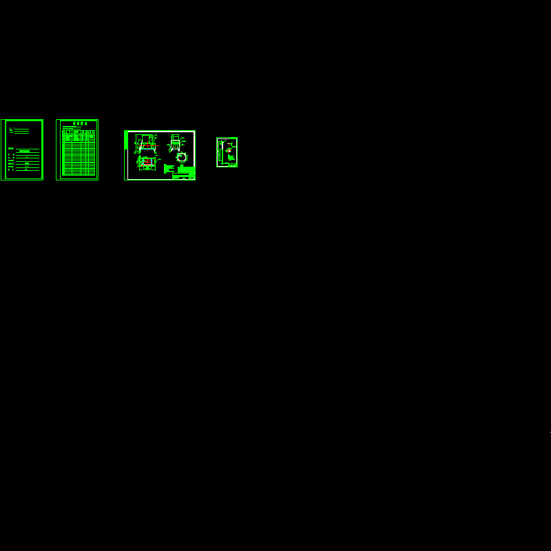 公司空压机移动小车大样CAD图纸(机械)(dwg)