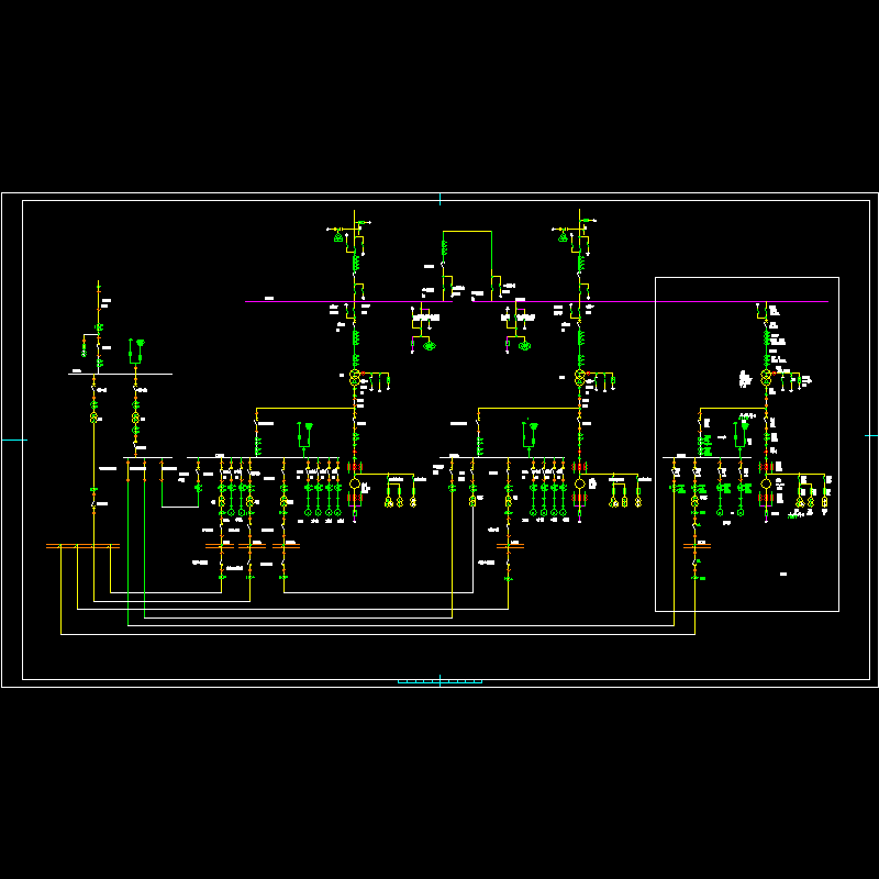 110kv升压站电气主接线图.dwg