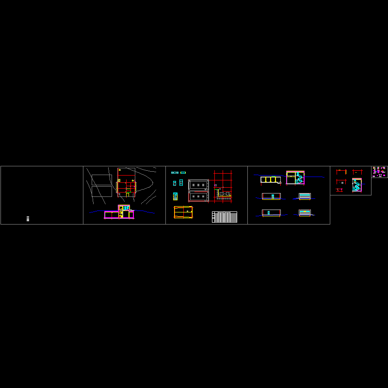 2层泵房结构CAD施工图纸(dwg)(独立基础)