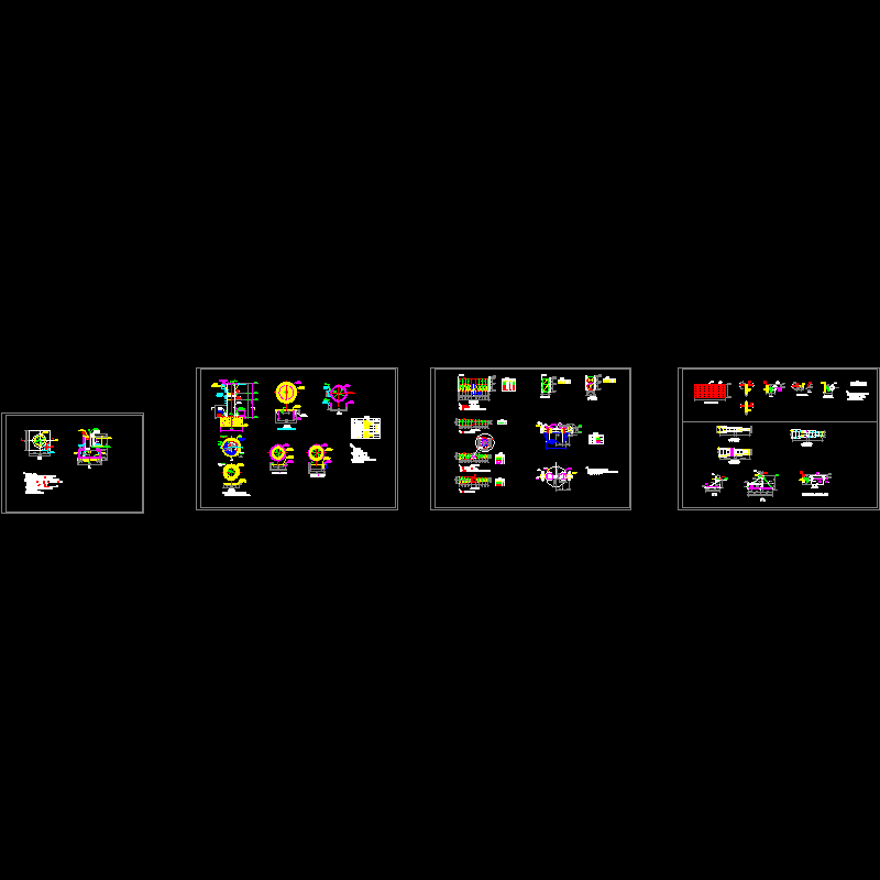 广告牌结构CAD图纸(dwg)