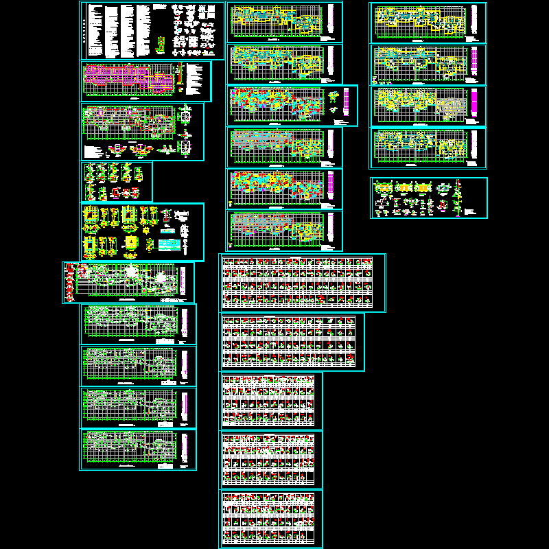 26层剪力墙结构住宅楼结构CAD施工图纸(dwg)(7度抗震)(乙级桩基础)