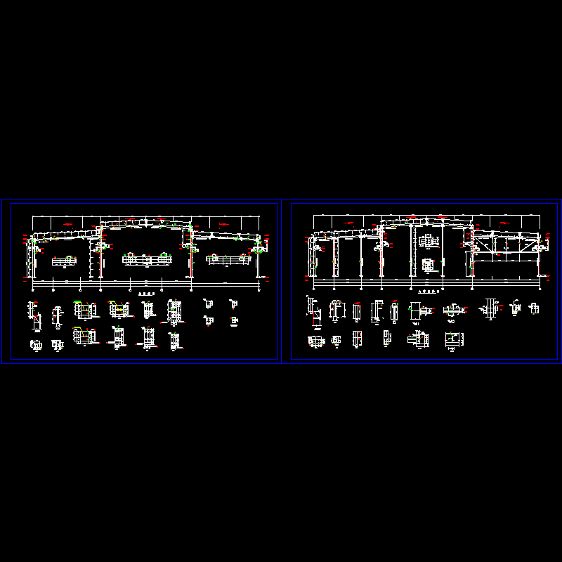 刚架节点CAD详图纸(dwg)