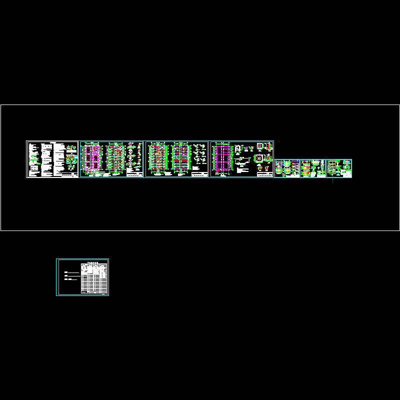 4层砖混办公楼结构CAD施工图纸(dwg)(8度抗震)(乙级条形基础)