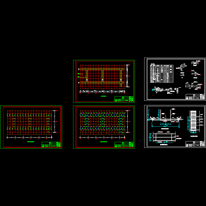 检修马道结构CAD图纸(平面布置图)(dwg)