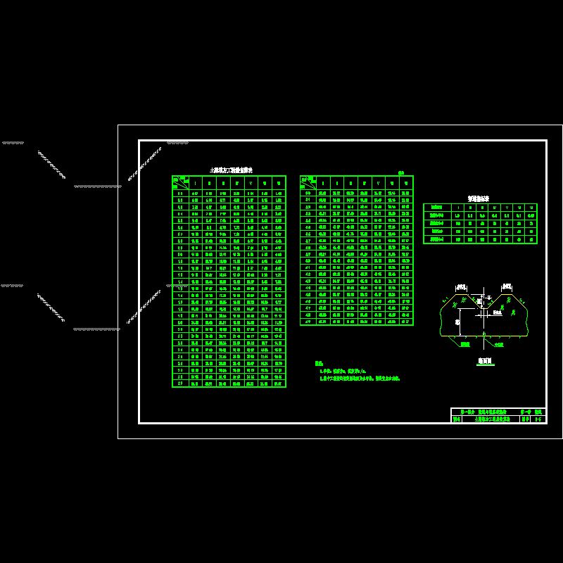 [CAD图]土渠填方工程量查算表(dwg)