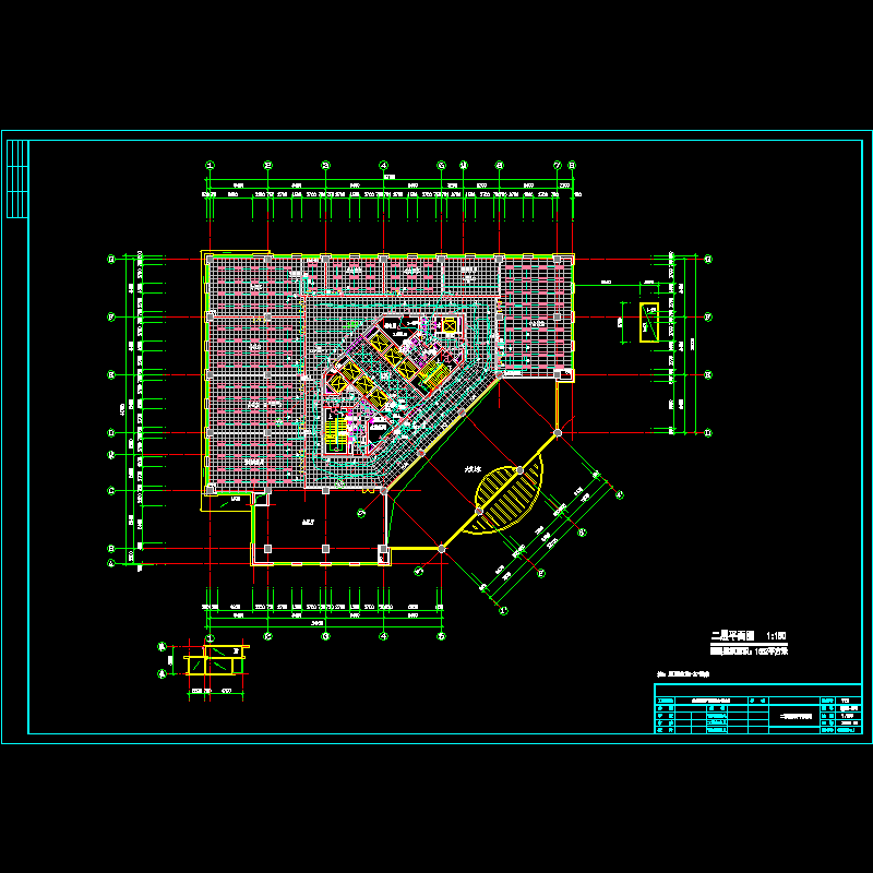 2层照明平面图纸(F10电CAD施工图纸—照明)(dwg)