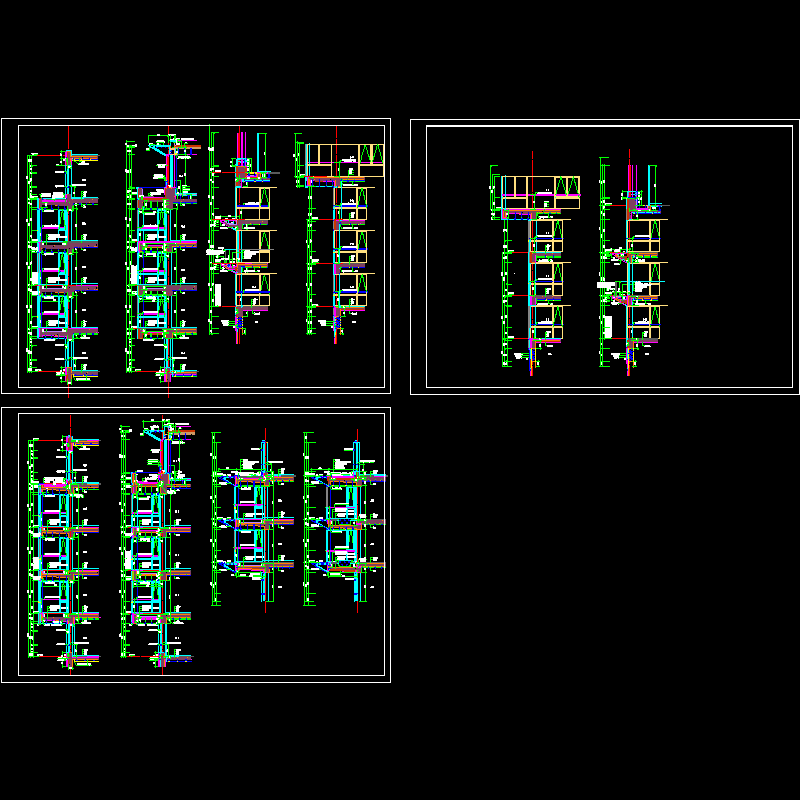 外墙设计大样CAD图纸(dwg)