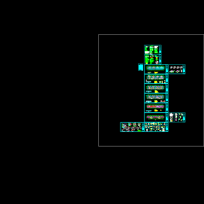 临淄6层砖混住宅结构设计CAD施工图纸(dwg)(7度抗震)(乙级条形基础)