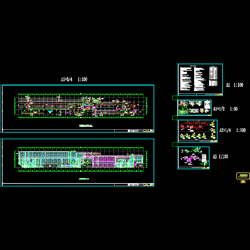 地下车库给排水CAD施工大样图(dwg)