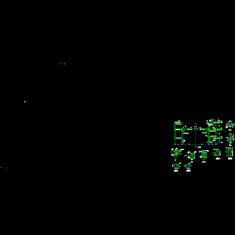 气楼构造CAD详图纸(dwg)